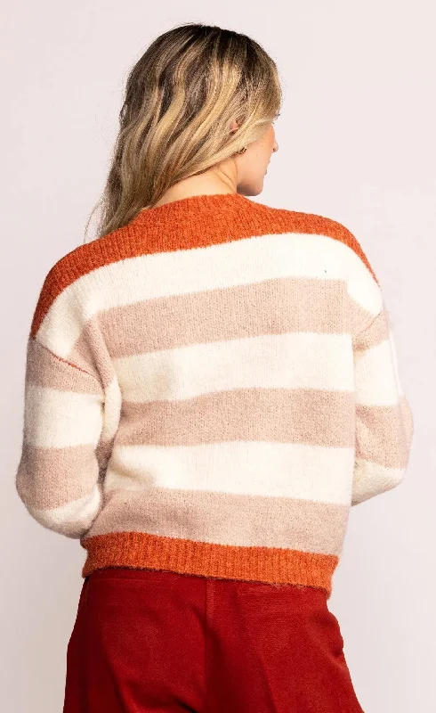 Cropped Stripe Sweater