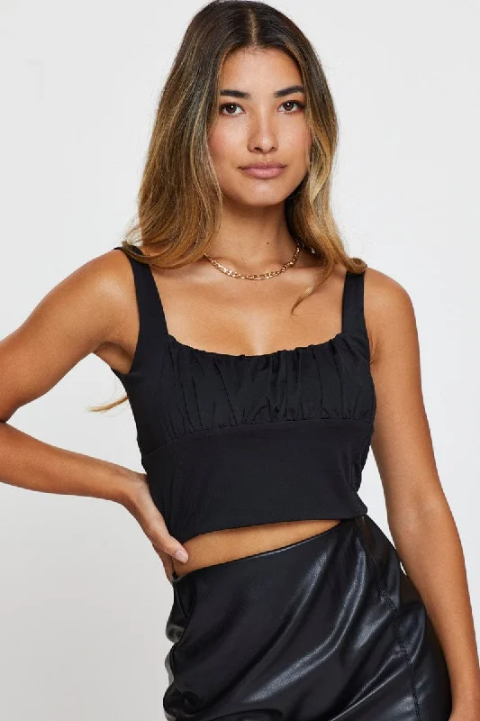 Black Crop Top