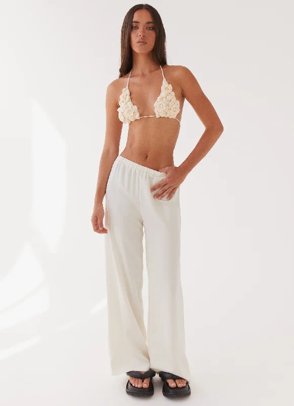 Fifi Crochet Bra Top - Ivory