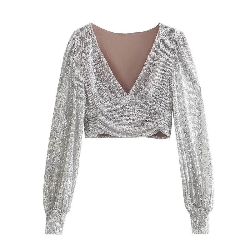 Kamerine Sequined Top