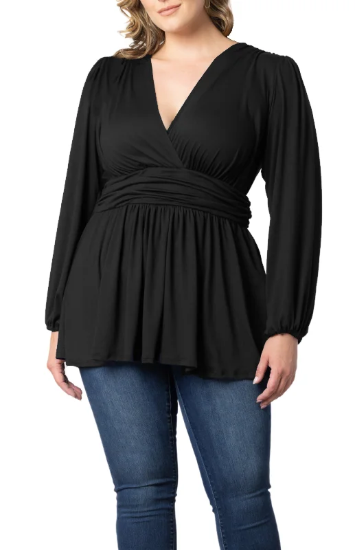 Leah Long Sleeve Tunic Top