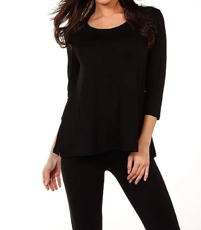 Long-Sleeve Tunic In Black