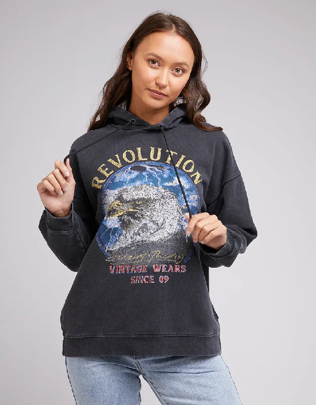 Silent Theory Revolution Hoody Washed Black