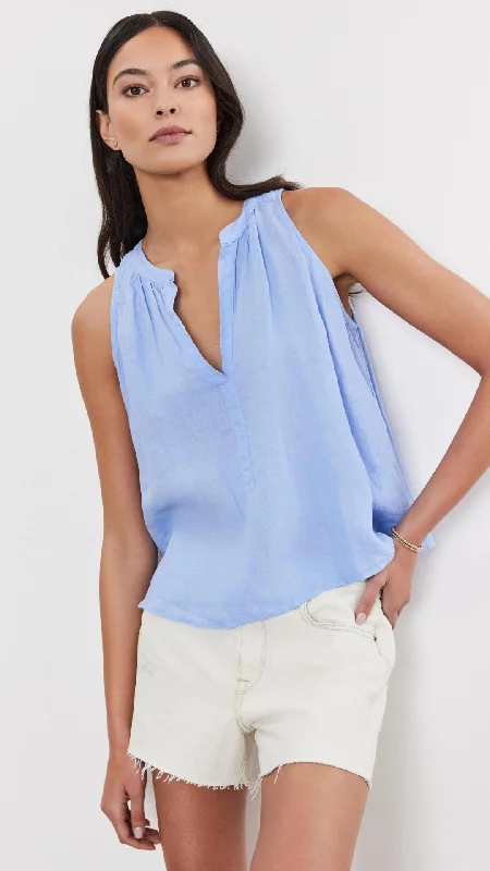 Tacy Linen Top - Chill