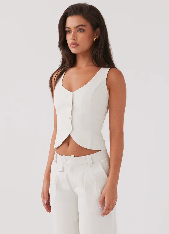 Tammy Suiting Vest - Ivory