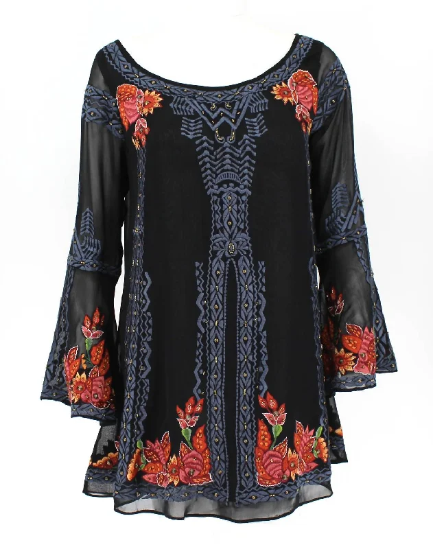 Women's Beauty Tunic In Black