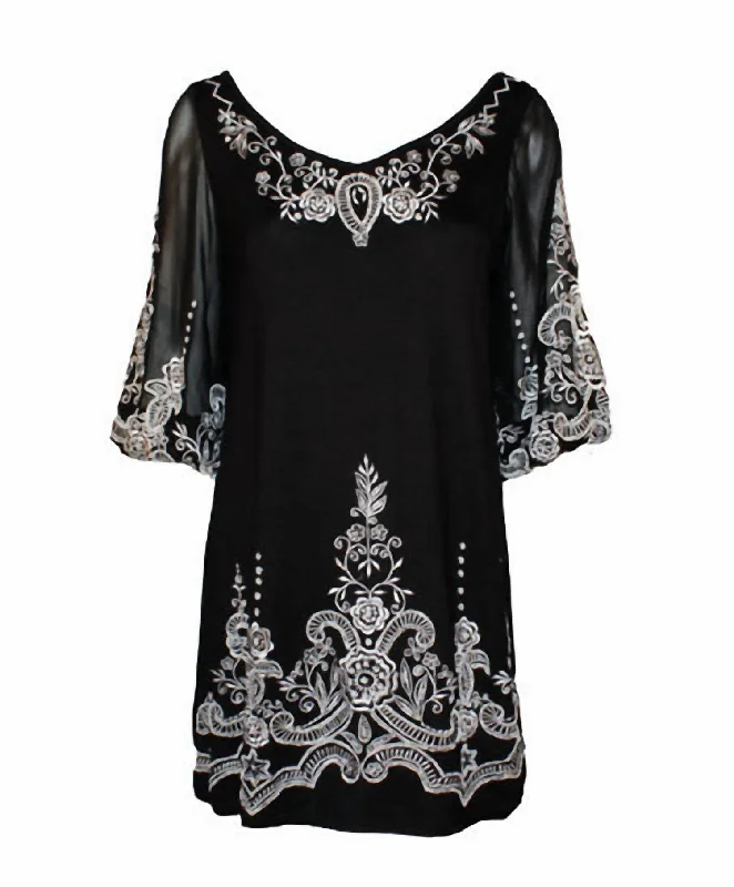 Women's Nightingale Knit Tunic In Black