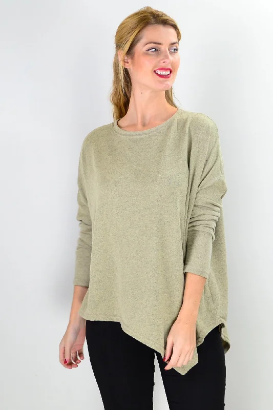 Angle Drop Shoulder Tunic Top