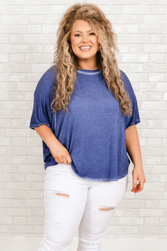 Balanced Top, Light Navy