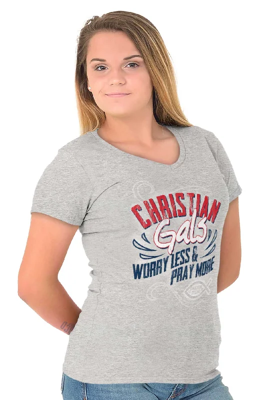 Christian Gals Junior Fit V-Neck T-Shirt