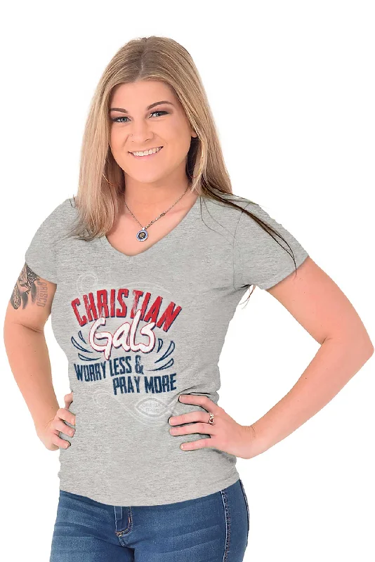 Christian Gals Junior Fit V-Neck T-Shirt