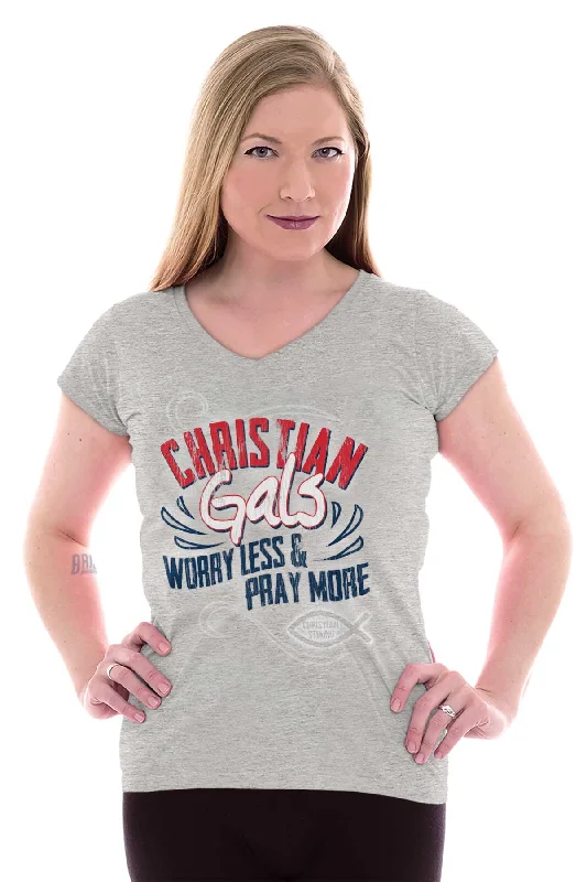 Christian Gals Junior Fit V-Neck T-Shirt