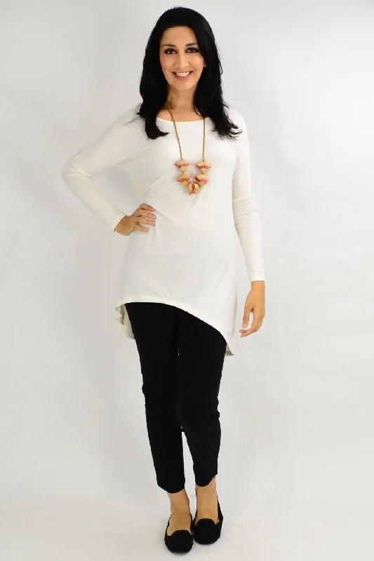 Cream Deliah Tunic Top