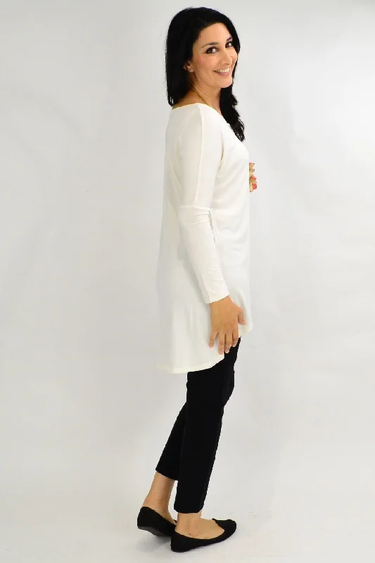 Cream Deliah Tunic Top