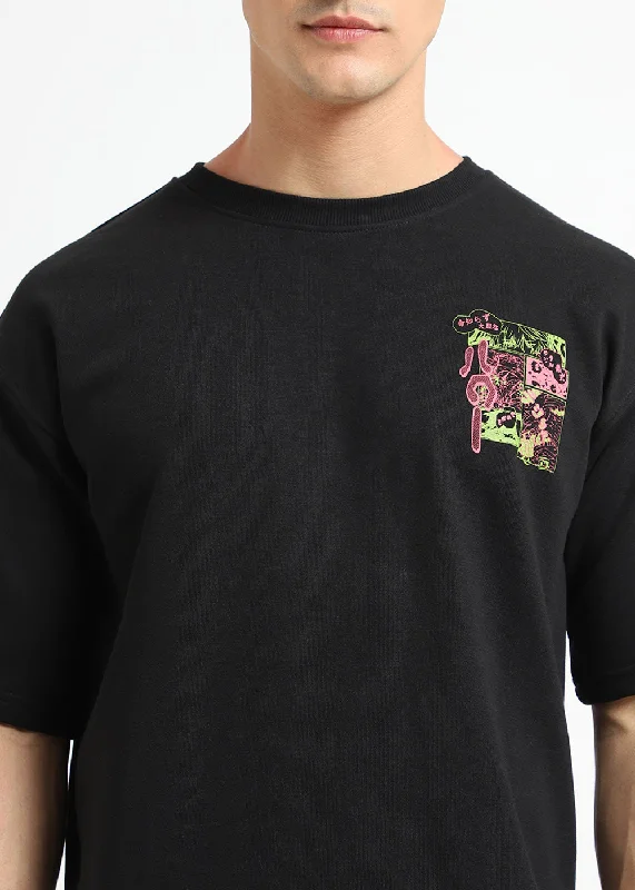 Crow Black Oversized T-shirt