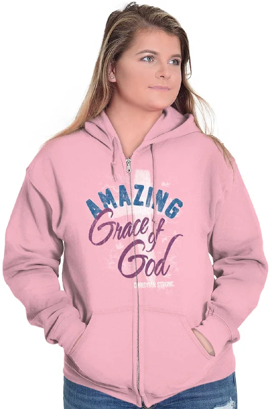 Grace of God Zip Hoodie