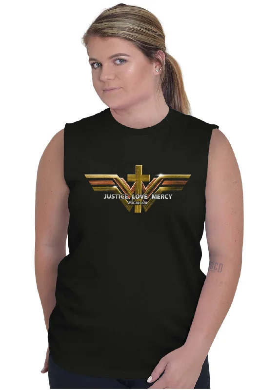 Justice Love Mercy Sleeveless T-Shirt