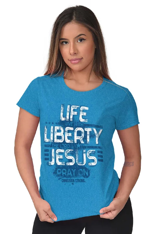 Live Liberty Ladies T Shirt