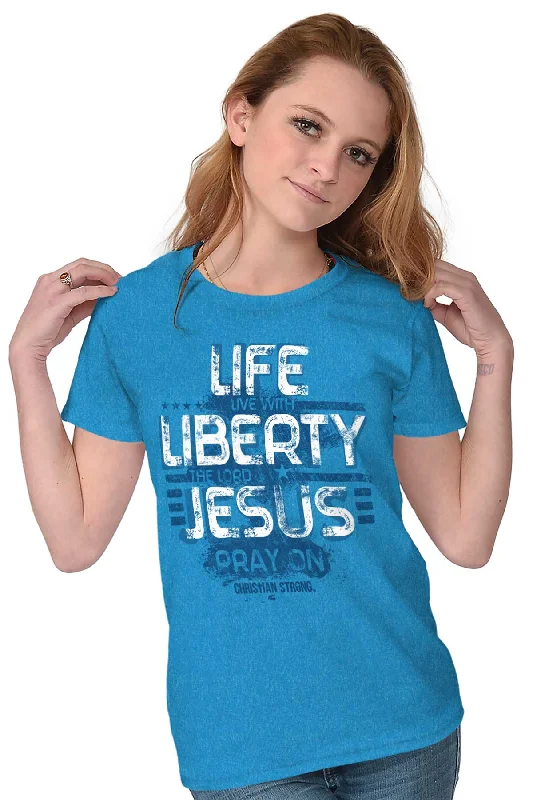 Live Liberty Ladies T Shirt