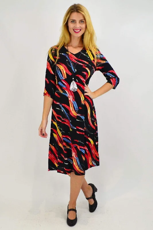 Paint Splash Midi Tunic Dress