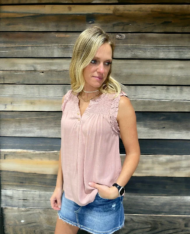 Rose Sleeveless Top