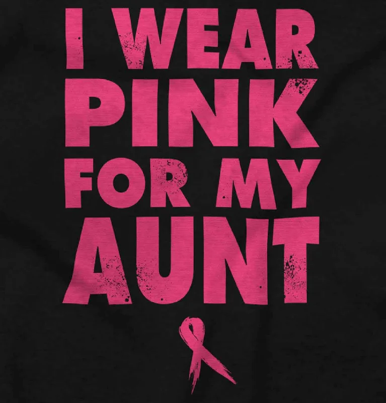 I Wear Pink For My Aunt Ladies T Shirt