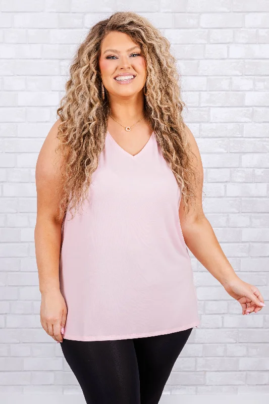 With Open Arms Tank, Dusty Pink