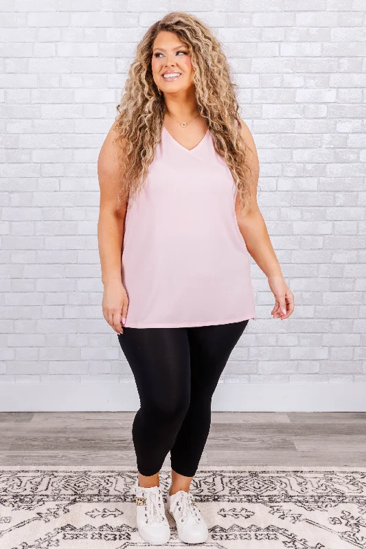 With Open Arms Tank, Dusty Pink