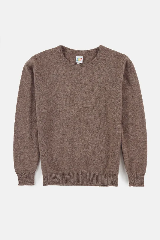 Women's Lambswool Crew Neck - Truffle