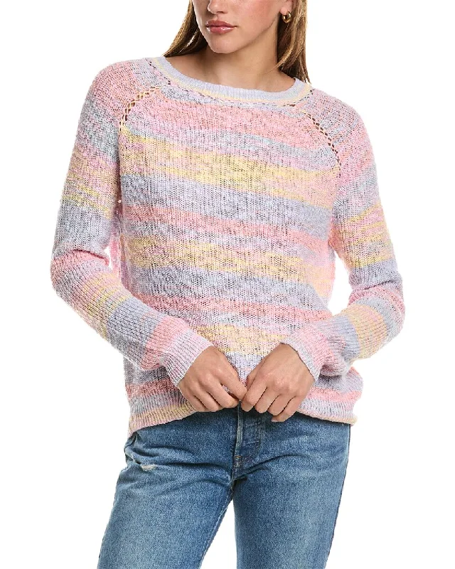 27 Miles Malibu Pastel Space-Dye Boatneck Pullover