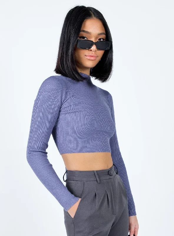 Arthur Long Sleeve Top Slate