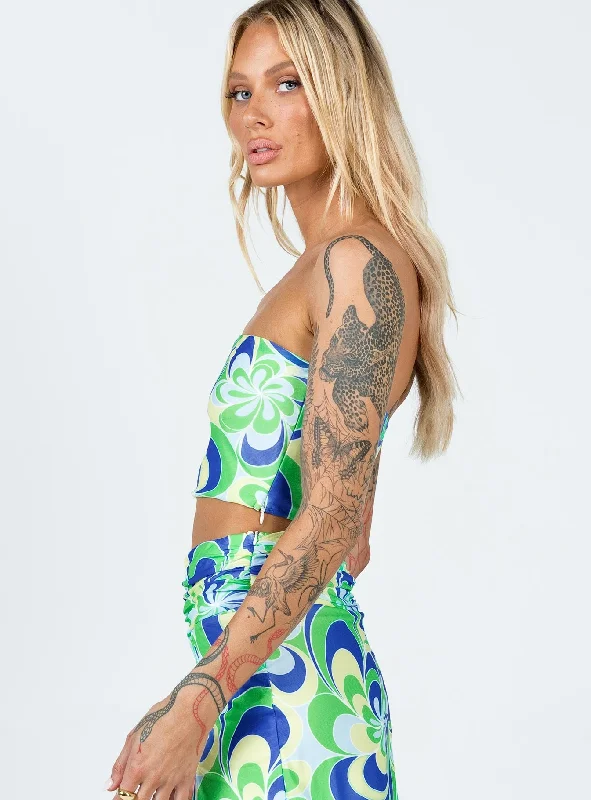 Attwood Top Green Floral