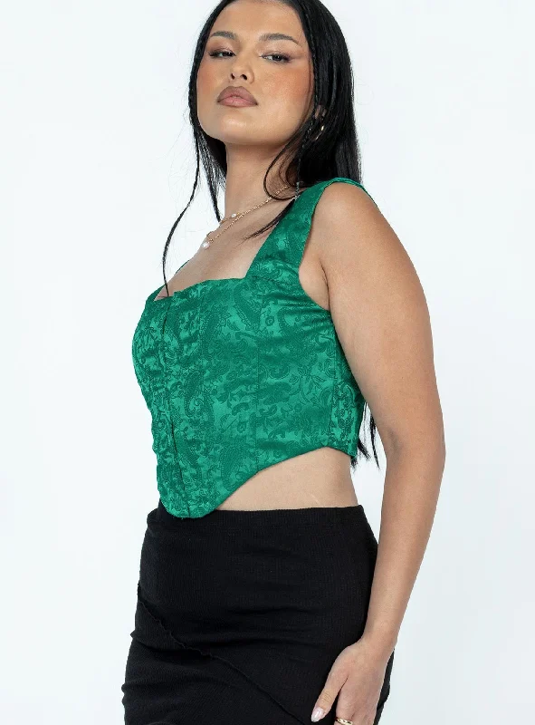 Day Dreaming Top Green