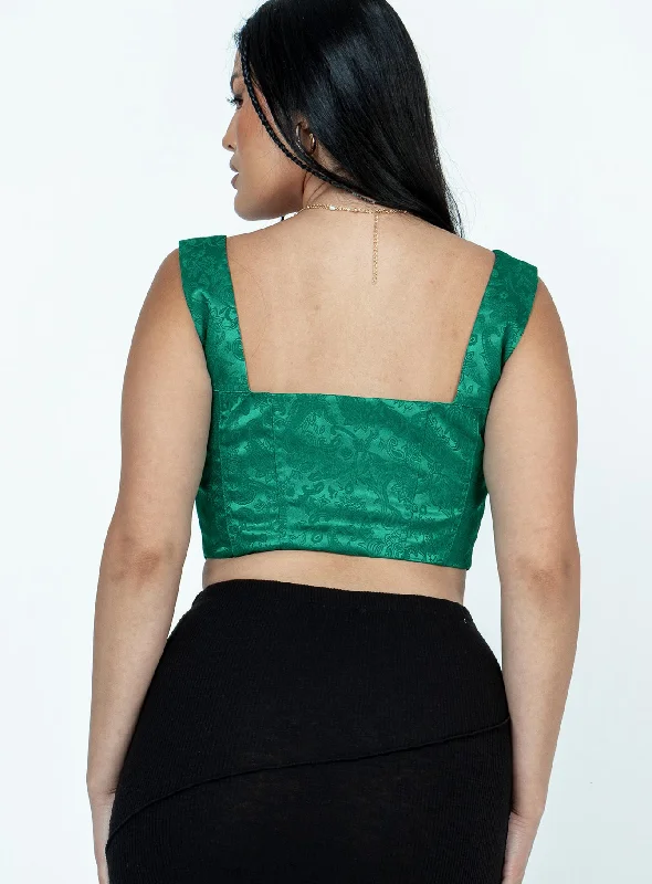 Day Dreaming Top Green