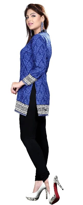 Elegant Blue India Kurta Online – Stylish Short Kurti for Women