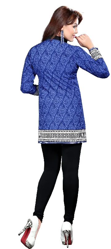 Elegant Blue India Kurta Online – Stylish Short Kurti for Women