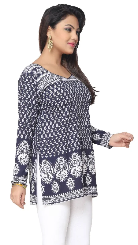 Elegant Blue Kurti for Women – Stylish Ladies Kurti Tops