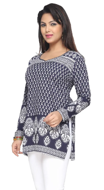 Elegant Blue Kurti for Women – Stylish Ladies Kurti Tops