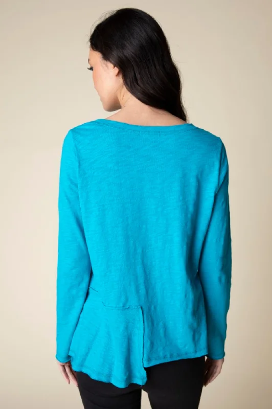 Habitat Clothing Peruvian Cotton Flounce Pocket Top