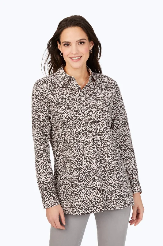 Luxe Leopard Non-Iron Tunic