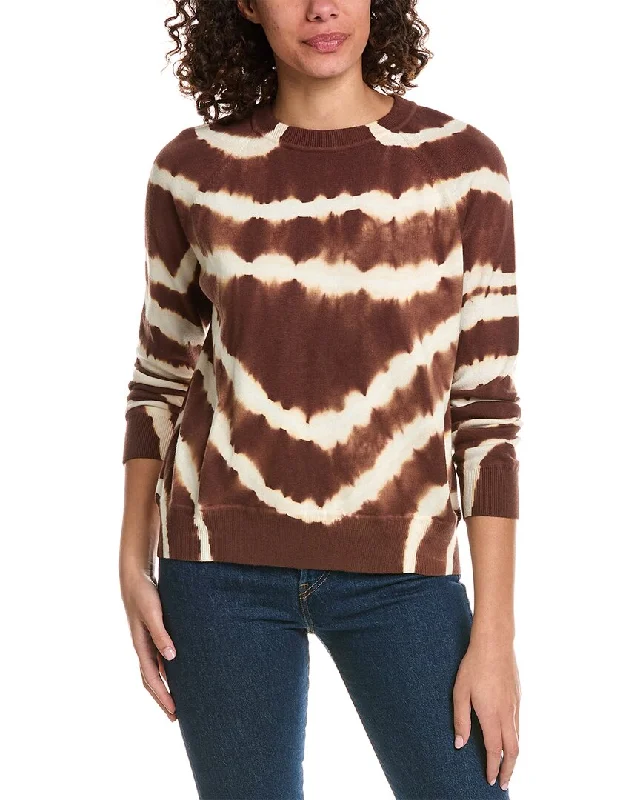 Minnie Rose Tie-Dye Cashmere-Blend Sweater