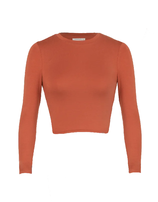 Nighthawk Jersey Long Sleeve Top (Rust)