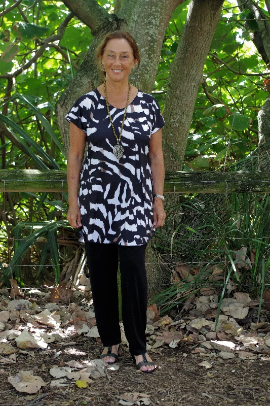 Predator Jersey Knit Tunic Top