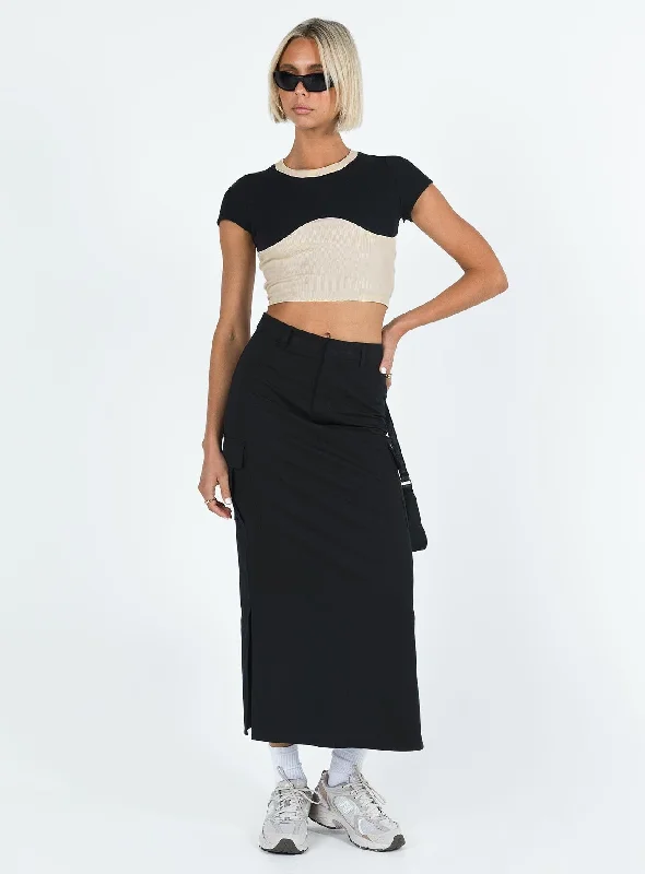 Roka Top Black / Cream