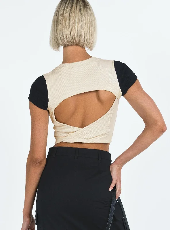 Roka Top Black / Cream