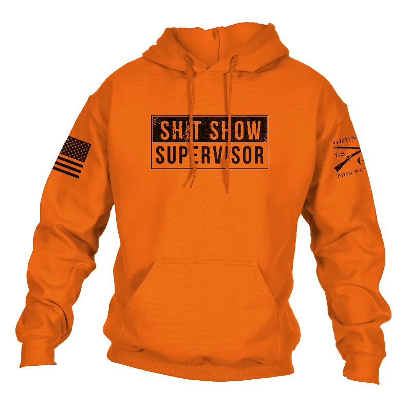 Sh*t Show Supervisor Hoodie - Safety Orange