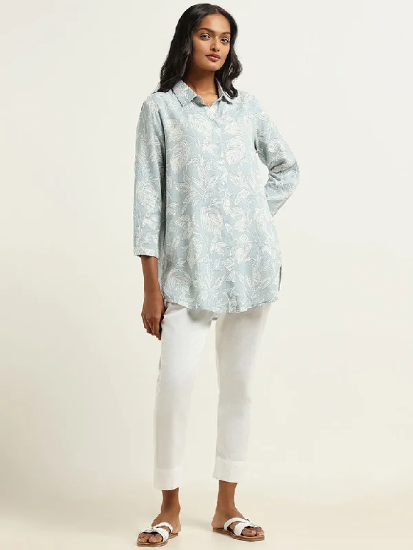 Utsa Blue Printed Tunic