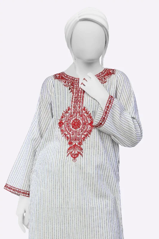 White Embroidered Kurti