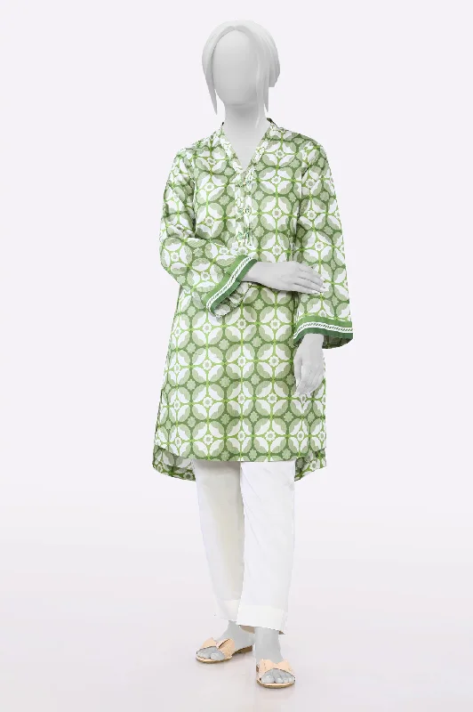 Green Printed Kurti