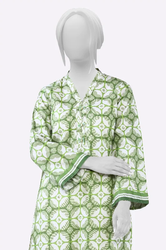 Green Printed Kurti